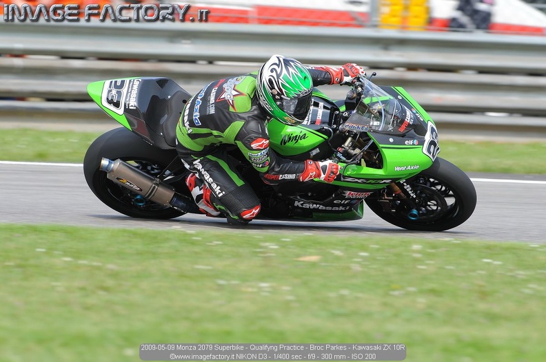 2009-05-09 Monza 2079 Superbike - Qualifyng Practice - Broc Parkes - Kawasaki ZX 10R.jpg
